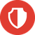 Standard Coverage Icon Transparent Red