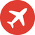 travel icon red
